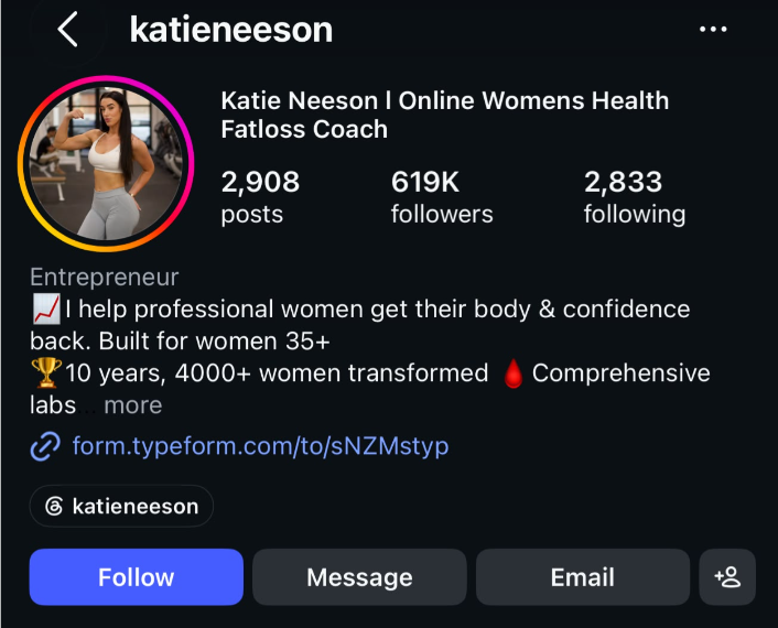 Katie Neeson video content